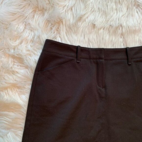Max Studio Above Knee Pencil Skirt Solid Black - Picture 3 of 9